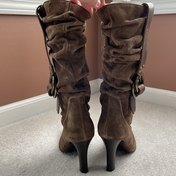 Coach suede heeled boot - Picture 4 of 4